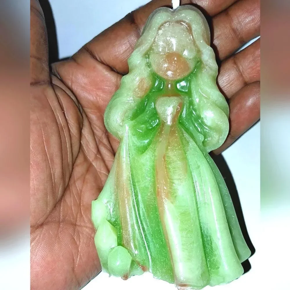 Hand crafted limited edition whimsical princess candle